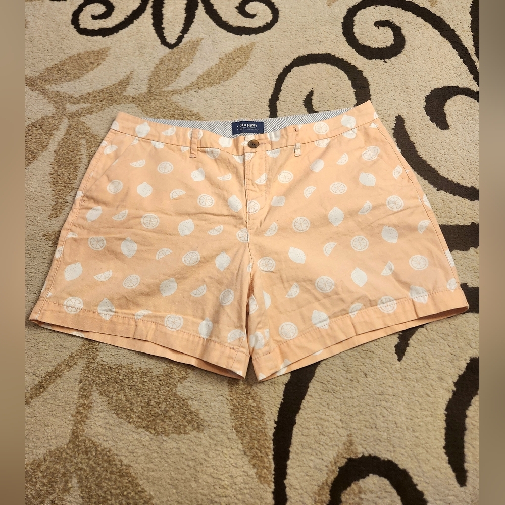 Old Navy Womens Peach Fruit Polka Dot Shorts - Picture 5 of 8